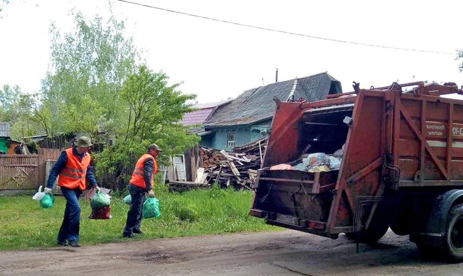 Вывоз мусора из частного дома в Одинцове в октябре