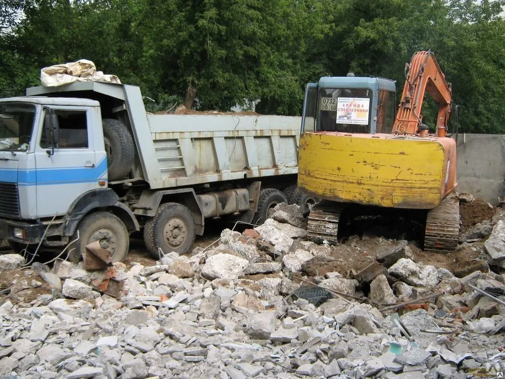 Вывоз бетонного боя и утилизация в Одинцове в октябре